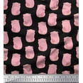 thumbnail image 1 of Soimoi Viscose Chiffon Fabric Pig Animal Decor Fabric Printed Yard 42 Inch Wide, 1 of 3