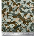 thumbnail image 1 of Soimoi Viscose Chiffon Fabric Two Tone Camouflage Print Fabric by the Yard 42 Inch Wide, 1 of 1