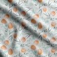 thumbnail image 1 of Soimoi Watercolor Floral Printed, Japan Crepe SatinFabric, by The Yard 54 Inch Wide, Decorative Sewing Fabric for Dresses Kimonos Gowns, White & Orange, 1 of 5