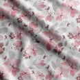 thumbnail image 1 of Soimoi Watercolor Floral Printed, Japan Crepe SatinFabric, by The Yard 54 Inch Wide, Decorative Sewing Fabric for Dresses Kimonos Gowns, Pink, 1 of 5