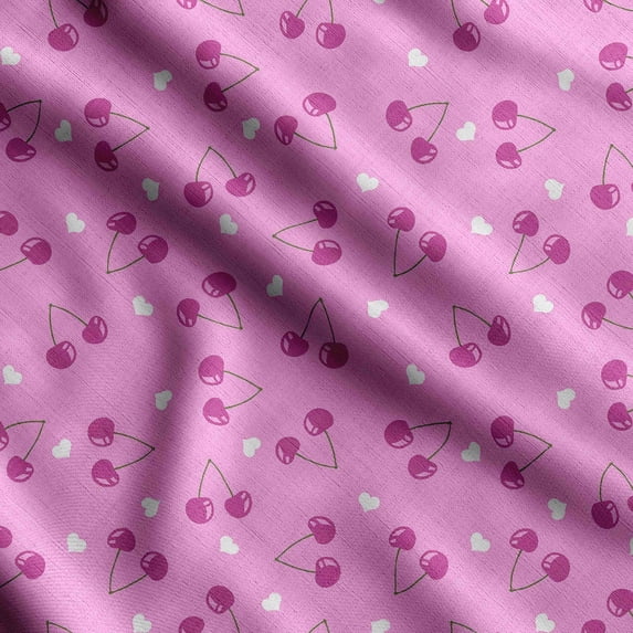 Soimoi Watercolor Fruit Printed,Cuddle Minky Fabric, Sewing Fabric by The Yard 56 Inch Wide,Decorative Plush Soft Fabric, Baby Garments, Toys and Blankets, Dusty Purple