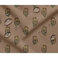 thumbnail image 1 of Soimoi Waterproof Outdoor Fabric By 2 Yard | Block Print on Brown | 56" Wide | UV Resistant & Durable Taffeta Material for Cushions, Covers, Curtains, awning & DIY Projects, 1 of 7
