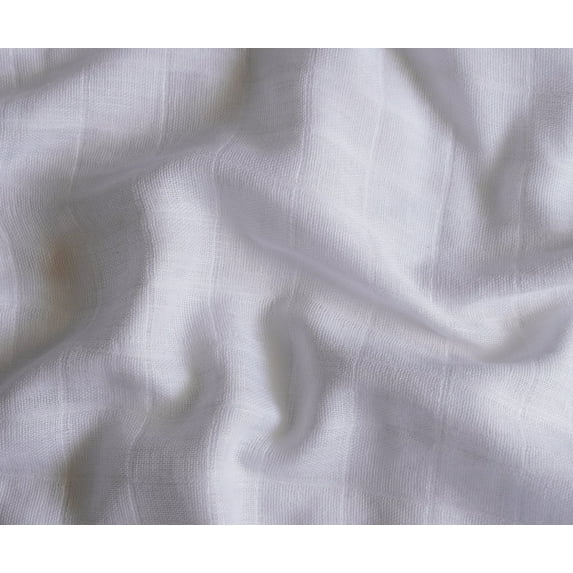 Soimoi White 100% Cotton Muslin Fabric - 46 Inch Wide x 5 Yards | Lightweight, Sheer & Versatile Material for Quilting, Draping, Mockups & Crafts
