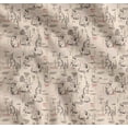 thumbnail image 1 of Soimoi White Cotton Cambric Fabric Abstract & Rabbit Animal Printed Craft Fabric by the Yard 42 Inch Wide, 1 of 7
