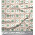 thumbnail image 1 of Soimoi White Cotton Duck Fabric Mandala Geometric Fabric Prints By Yard 42 Inch Wide, 1 of 3