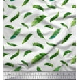 thumbnail image 1 of Soimoi White Cotton Duck Fabric Palm Leaves Print Sewing Fabric Yard 58 Inch Wide, 1 of 3