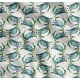 thumbnail image 1 of Soimoi White Cotton Voile Fabric Crabs Ocean Printed Craft Fabric by the Yard 56 Inch Wide, 1 of 7