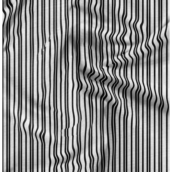 Soimoi White Fabric - By the Yard - 54 Inch Wide - Stripes - Timeless Appeal with Classic Stripes Printed Fabric