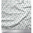 thumbnail image 1 of Soimoi White polyester Crepe Fabric Christmas Tree Print Fabric by the Yard 52 Inch Wide, 1 of 3