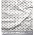 thumbnail image 1 of Soimoi White polyester Crepe Fabric Mustache Face Print Fabric by The Yard 42 Inch Wide, 1 of 3