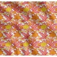 thumbnail image 1 of Soimoi Yellow Cotton Poplin Fabric Autumn Leaves Print Fabric by Yard 56 Inch Wide, 1 of 7