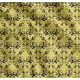 thumbnail image 1 of Soimoi Yellow Cotton Poplin Fabric Filigree Damask Print Fabric by the Yard 42 Inch Wide, 1 of 7