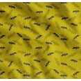 thumbnail image 1 of Soimoi Yellow Cotton Poplin Fabric Shadow & Bat Animal Print Fabric by the Yard 56 Inch Wide, 1 of 7
