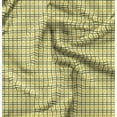 thumbnail image 1 of Soimoi Yellow Fabric - By the Yard - 42 Inch Wide - Dot & Check Geometric Material - Playful and Whimsical Patterns for Trendy Apparel Printed Fabric, 1 of 6