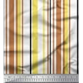 thumbnail image 1 of Soimoi Yellow Georgette Viscose Fabric Colorful Vertical Stripe Decor Fabric Printed Yard 42 Inch Wide, 1 of 3