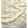 thumbnail image 1 of Soimoi Yellow Poly Georgette Fabric Artistic Bud Floral Printed Fabric 1 Yard 42 Inch Wide, 1 of 3