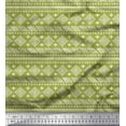 thumbnail image 1 of Soimoi polyester Crepe Fabric Aztec African Printed Fabric 1 Yard 42 Inch Wide, 1 of 1