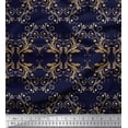 thumbnail image 1 of Soimoi polyester Crepe Fabric Filigree Damask Fabric Prints By Yard 52 Inch Wide, 1 of 1