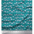 thumbnail image 1 of Soimoi polyester Crepe Fabric Flamingo Bird Fabric Prints By Yard 42 Inch Wide, 1 of 3