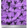 thumbnail image 1 of Soimoi polyester Crepe Fabric Geometric Shapes & Scorpion Insects Print Fabric by the Yard 52 Inch Wide, 1 of 1