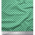 thumbnail image 1 of Soimoi polyester Crepe Fabric Jaal Jamdani Print Fabric by the Yard 42 Inch Wide, 1 of 1