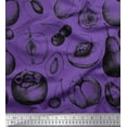 thumbnail image 1 of Soimoi polyester Crepe Fabric Mix Fruits Printed Craft Fabric by the Yard 42 Inch Wide, 1 of 3