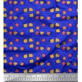 thumbnail image 1 of Soimoi polyester Crepe Fabric Square & Floral Artistic Printed Fabric 1 Yard 42 Inch Wide, 1 of 1