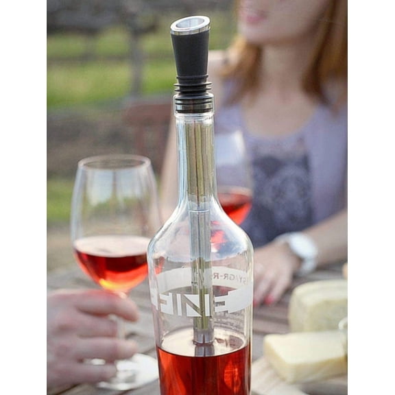 Soireehome Tempour Gourmet Aerator, Filter, Stopper, and Chiller for Wine and Liquor - Gift for Hosting, Perfect For Wine Tasting and Parties