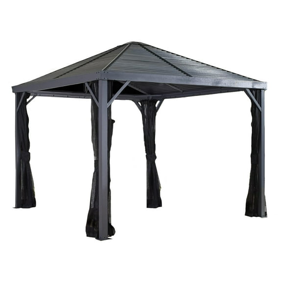 Sojag Sanibel 10 x 10 x 9 ft Grey Gazebo