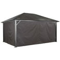 thumbnail image 1 of Sojag Accessories 12x16 Genova Outdoor Gazebo Curtains, Set of 4, Brown, 1 of 10