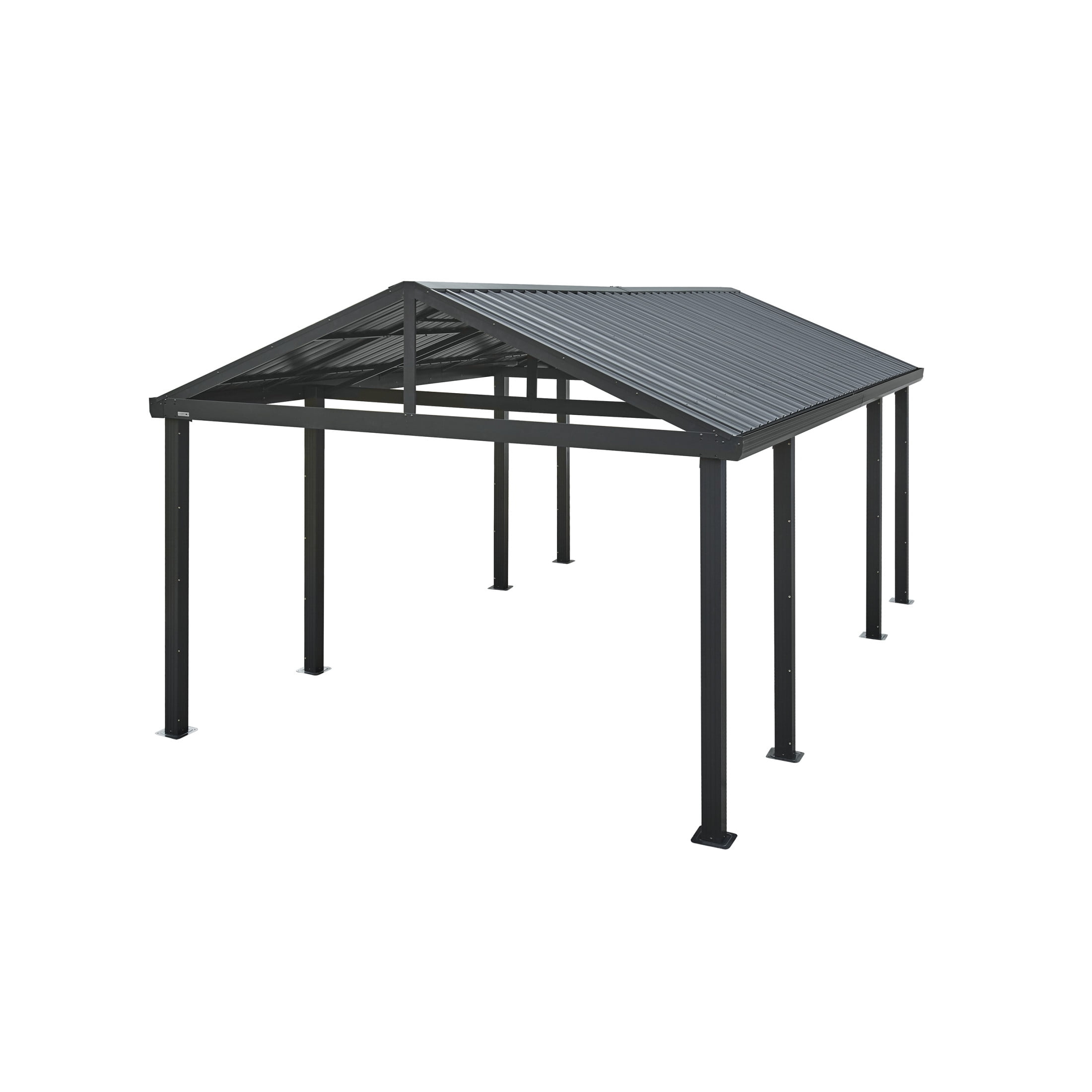 Sojag Samara 12 x 20 x 10 ft Black Carport