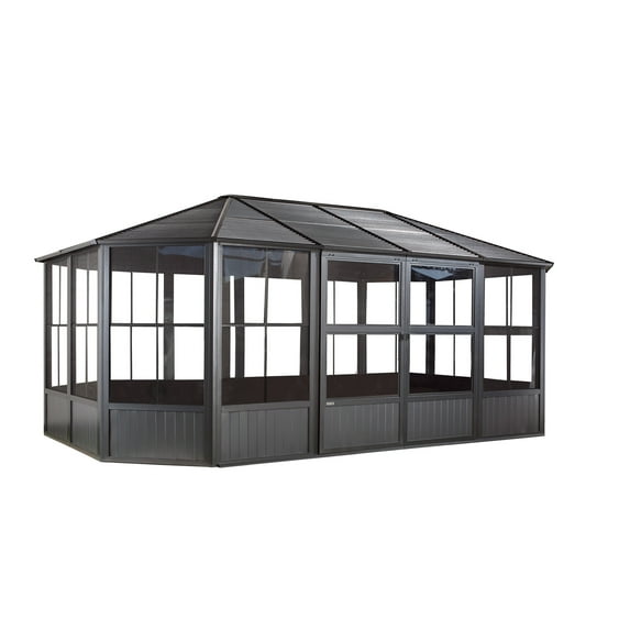 Sojag 12 x 18 ft Dark Grey Charleston Solarium