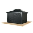 thumbnail image 1 of Sojag Black Spun Polyester Curtains for 10 x 12 ft. Kiana Gazebo, 1 of 5