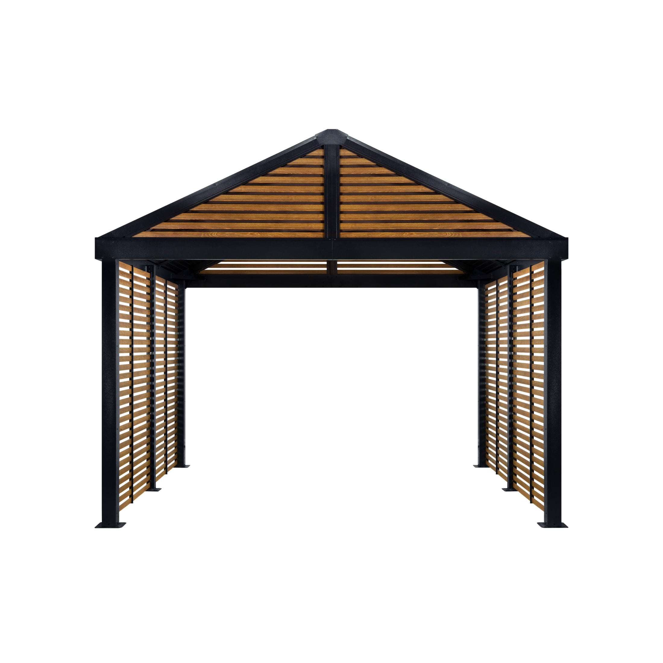 Sho→boh vol.12 Sojag Outdoor 12' x 12' Boda Louver Wall Hardtop Gazebo