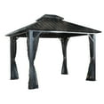 thumbnail image 1 of Sojag Genova 12 x 12 x 10 ft Dark Brown Gazebo, 1 of 11