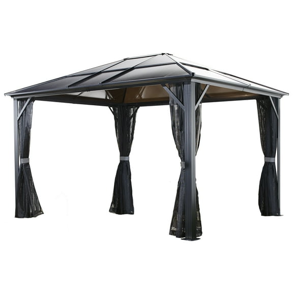 Sojag Meridien 10 x 12 x 9 ft Dark Grey Gazebo
