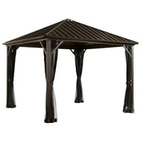 Sojag Dakota 10 x 10 x 9 ft Dark Brown Gazebo