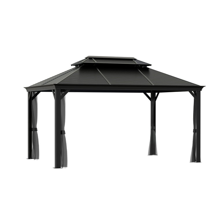 Sojag Outdoor 12' x 16' Mykonos Double Roof Hardtop Gazebo Outdoor