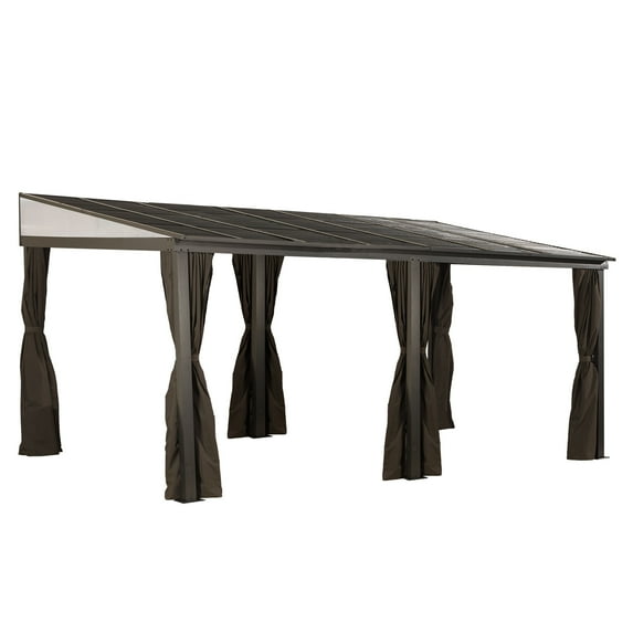 Sojag Portland 10 Ft. X 16 Ft. Wall Gazebo