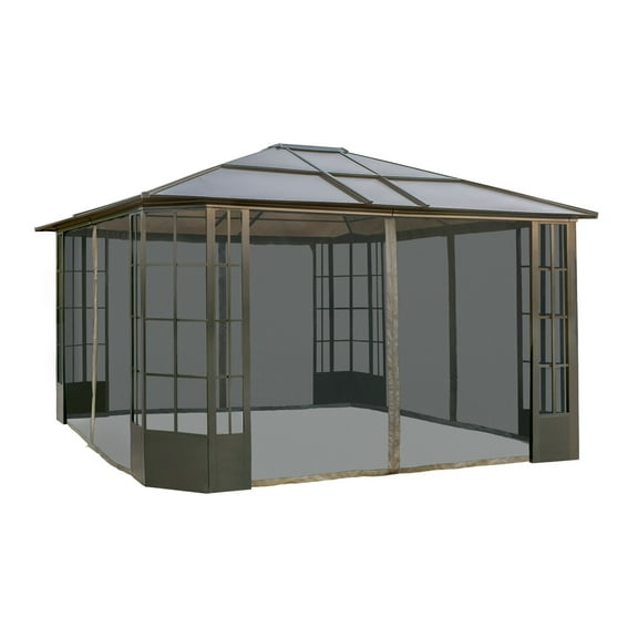 Sojag Savino 12 x 14 x 9 ft Black Gazebo