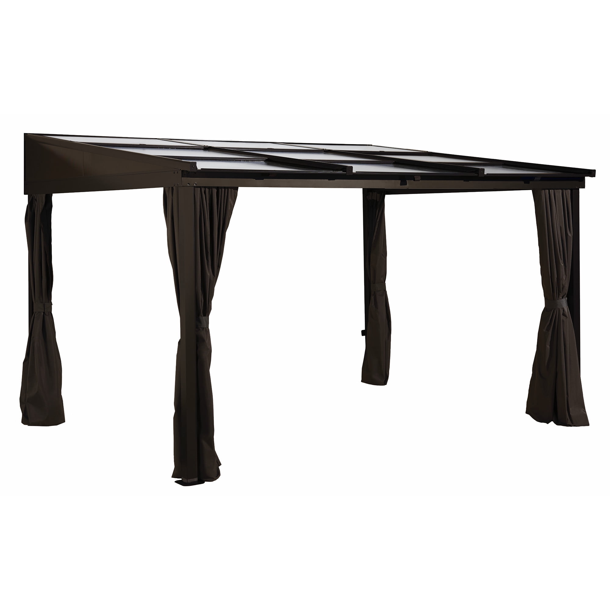 Sojag Outdoor 10' x 12' Sutton Wall-Mounted Hardtop Gazebo Outdoor Sun Shelter