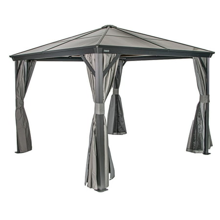 Sojag Verona 10 x 10 x 9 ft Charcoal Gazebo