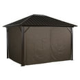 thumbnail image 1 of Sojag12’ x 12’ Brown Outdoor Canopy Sidewalls, Includes Hooks (1 Pack), 1 of 7