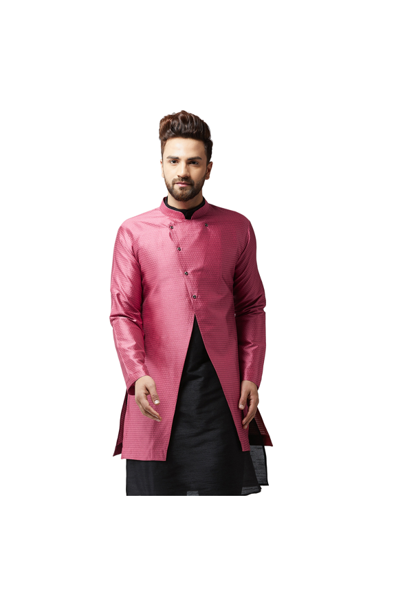 Sojanya (Since 1958) Men'S Silk Blend Pink Only Jacket, Size 44