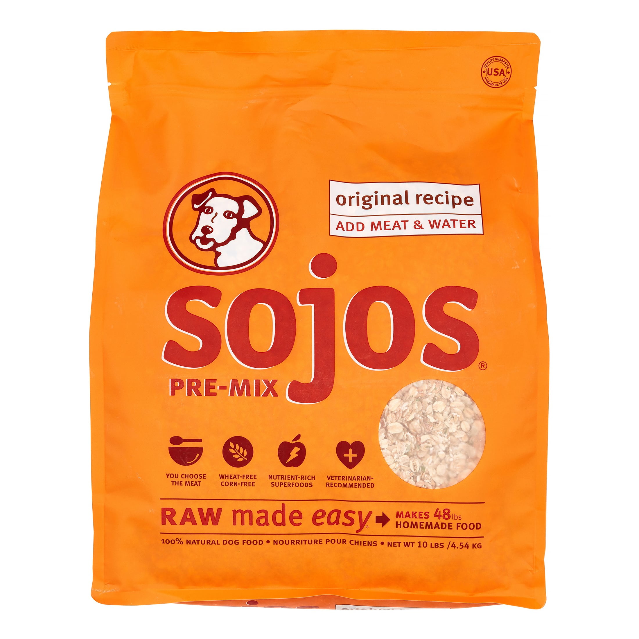 Sojos PreMix Original Recipe Base Mix Dog Food, 10 lb
