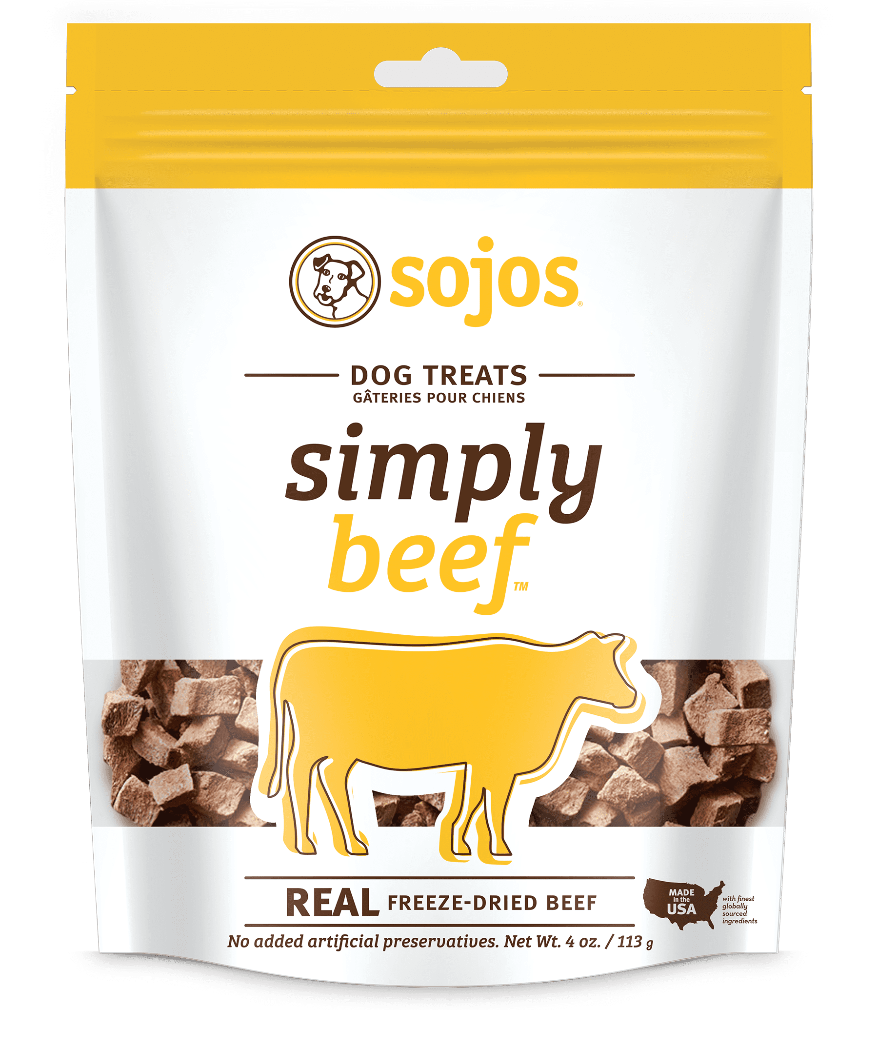 Sojos Simply Beef FreezeDried Dog Treats, 4 oz