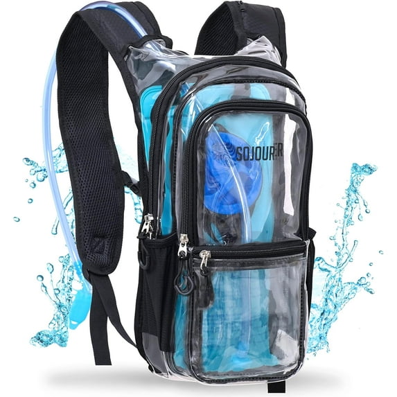 Sojourner Hydration Pack, Hydration Backpack - Water Backpack with 2l Hydration Bladder, Festival Essential - Rave Hydration Pack Hydropack Hydro for Hiking, Running, Biking, Festival Gear