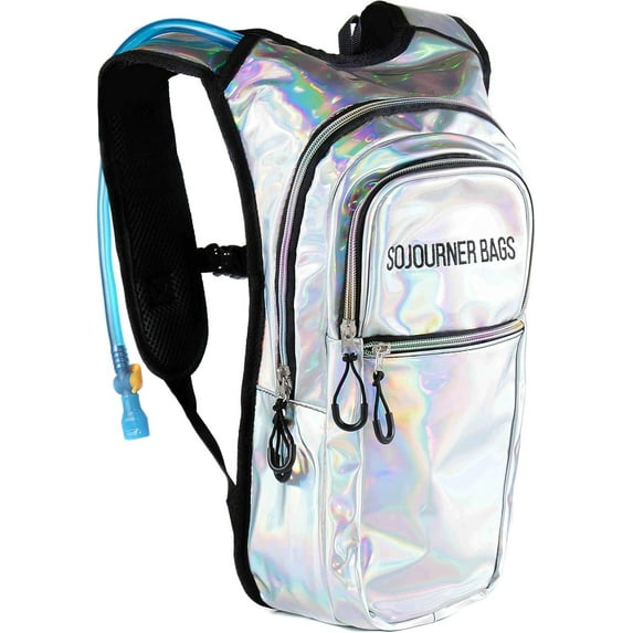 Sojourner Hydration Pack, Hydration Backpack - Water Backpack with 2l Hydration Bladder, Festival Essential - Rave Hydration Pack Hydropack Hydro for Hiking, Running, Biking, Festival Gear