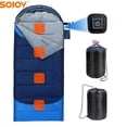 thumbnail image 1 of Sojoy 31-45 C Heated Waterproof Sleeping Bag, Blue, 1 of 8