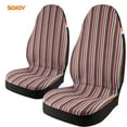 thumbnail image 1 of Sojoy Boho Front Car Seat Covers 2 Front Baja Universal Bucket Seat Covers with 2 Safety Seat Belt Cover Pads for Cars, SUVs, Trucks (Colorful), 1 of 8